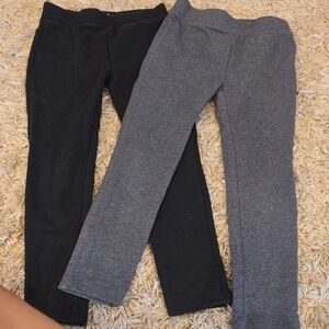 Crewcuts Black and Gray Girls Leggings